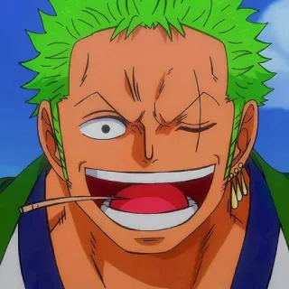🎌 Roronoa Zoro One Piece anime, one piece, roronoa zoro, zoro, pirate, swordsman telegram sticker