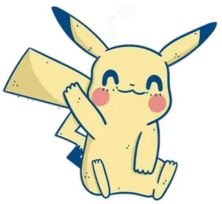 👋 Pikachu Pokemon ปิกาจู, โปเกมอน, อนิเมะ, การ์ตูน, ไฟฟ้า telegram sticker