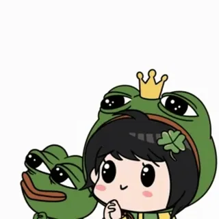 😍 Pepe the Frog pepe, frosch, figur, cartoon, internet-meme, meme whatsapp sticker
