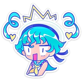 😱 lindo, dibujos animados, anime, pegatina, chibi, chica telegram sticker