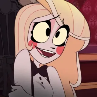 🟡 Charlie Hazbin Hotel Hazbin Hotel, Чарли, Мультфильм, Демон, Милый telegram sticker