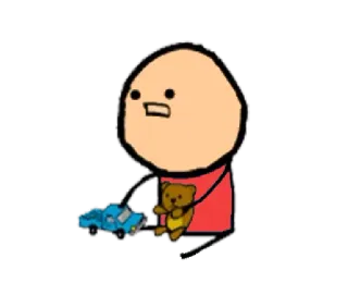 😕 卡通, 火柴人, 玩具车, 泰迪熊 whatsapp sticker