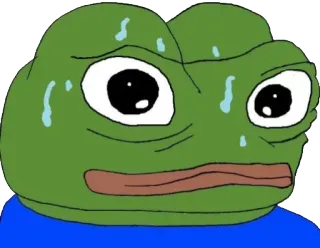 🕋 Pepe the Frog pepe, frosch, schwitzend, nervös, meme telegram sticker