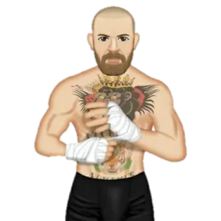 👑 Conor McGregor боец, бокс, тату, конор макгрегор, мма, спорт whatsapp sticker