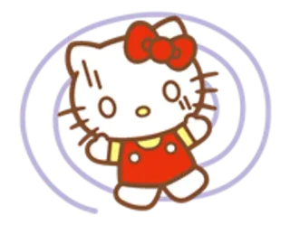 🌟 Hello Kitty Dessin animé, Mignon, Kawaii, Chaton, Sanrio, Chat telegram sticker