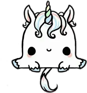 🐾 Einhorn, niedlich, kawaii, Regenbogen, Magie, Fantasy telegram sticker