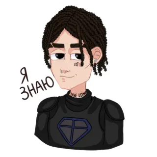 😎 Я ЗНАЮ dibujos animados, persona, ruso, texto, pegatina whatsapp sticker