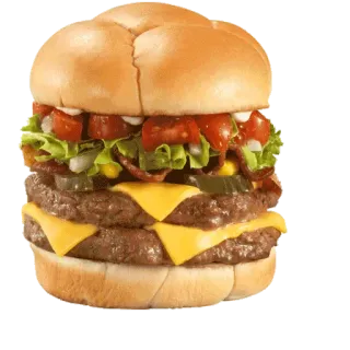 🍔 burger, food, sandwich, fast food, cheese, lettuce, tomato, meat telegram sticker