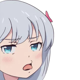 🤮 Anime, Fille, Mignon, Dessin animé, Autocollant telegram sticker