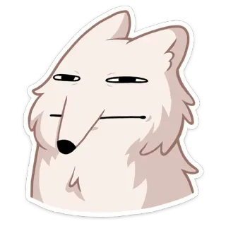 😐 cane, arrogante, meme, sarcastico, divertente, animale, cartone animato telegram sticker