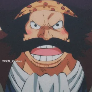 👑 Gol D. Roger One Piece Anime, One Piece, Gol D. Roger, Re dei pirati, Manga, Personaggio, animato telegram sticker