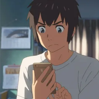 🍣 Taki Tachibana Your Name Anime, Personnage, Taki, Your Name telegram sticker