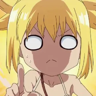💈 Anime, Mädchen, Zeigen, Lustig, Ausdruck telegram sticker