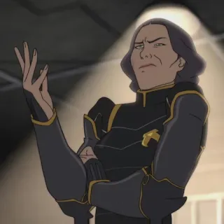 😤 Unalaq The Legend of Korra Unalaq, La Légende de Korra, personnage, animé, dessin animé, méchant telegram sticker
