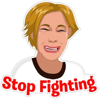 🤣 Stop Fighting Berhenti berkelahi, Menangis, Emosional, Memohon telegram sticker