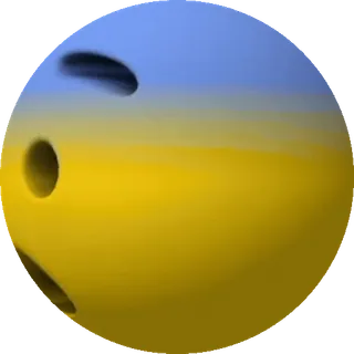 😨 boule de bowling, bleu, jaune, sport, bowling, loisirs whatsapp sticker