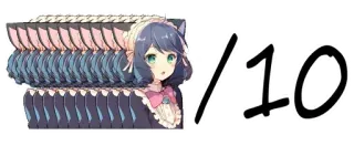 🔟 /10 Аниме, Рейтинг, Оценка, Оценивание, Обзор telegram sticker