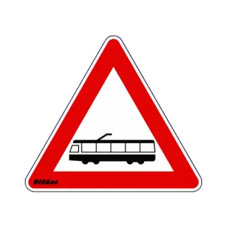🚈 pociąg, tramwaj, ruch, sygnał, uwaga telegram sticker