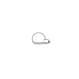 😞 Blob, Triste, Bianco, Cartone animato, Cadente telegram sticker