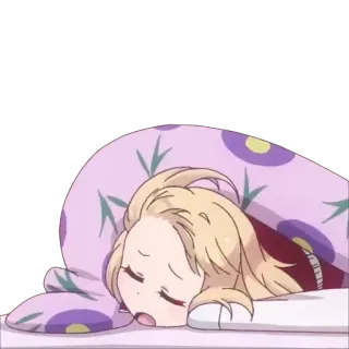 😴 Anime, Sono, Cobertor, Fofo, Desenho animado, Personagem, Dormindo telegram sticker