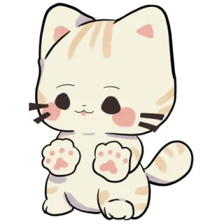 😛 cat, kitten, cute, animal, pet, cartoon, sticker telegram sticker