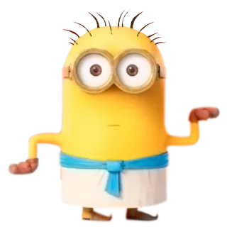 😑 Minion minion, cartoon, funny, yellow, character telegram sticker