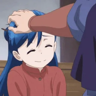 🤗 anime, head pat, cute, manga, character, illustration telegram sticker