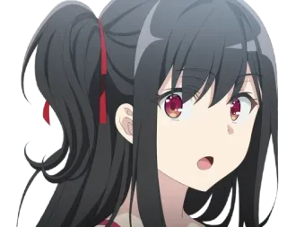 😧 Anime, Mädchen, Cartoon, Süß, Charakter telegram sticker