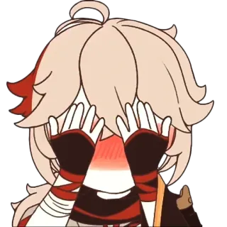 ☺️ Kaedehara Kazuha Genshin Impact anime, genshin impact, kaedehara kazuha, merona, malu, imut telegram sticker