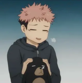 🦨 Yuji Itadori Jujutsu Kaisen Anime, Jujutsu Kaisen, Yuji Itadori, Carino, Orso telegram sticker