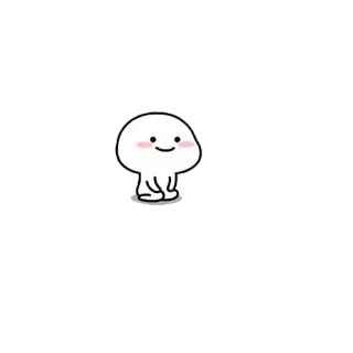 🙂 carino, cartone animato, personaggio, semplice, illustrazione telegram sticker