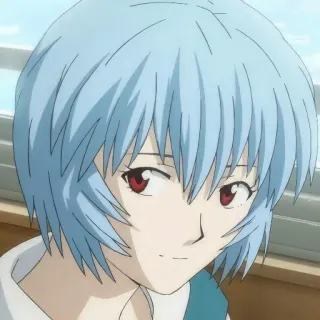 🙂 Rei Ayanami Neon Genesis Evangelion anime, character, rei ayanami, neon genesis evangelion, fanart, art telegram sticker