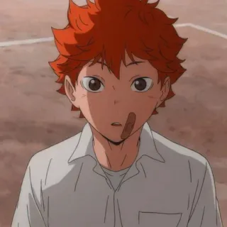 😳 Hinata Shoyo Haikyuu!! Аниме, Haikyuu, Хината, Шоё, Персонаж, Манга, Волейбол telegram sticker