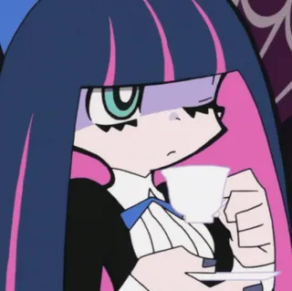 💗 Stocking Anarchy Panty & Stocking with Garterbelt Anime, Cartoon, Stocking Anarchy, Panty & Stocking with Garterbelt, Tee, Süß telegram sticker