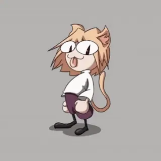 😋 Neco-Arc chat, animé, mème, Neco-Arc, dessin animé, personnage whatsapp sticker