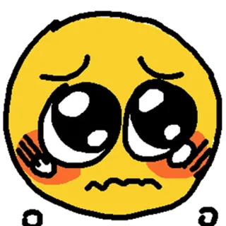 🥺 Emoji, Süß, Bittend, Weinend, Kawaii, Ausdruck, Traurig whatsapp sticker