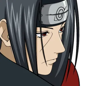 😐 Itachi Uchiha Naruto 动漫, 宇智波, 写轮眼, 忍者 telegram sticker