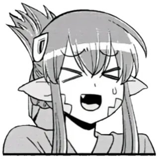 🐍 Anime, Manga, Cartone animato, Disegno, Illustrazione, Carino telegram sticker