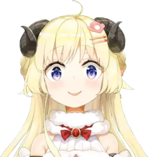 🙂 Anime, Karakter, Lucu, Domba, Vtuber telegram sticker