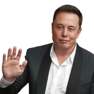 👋 Elon Musk Elon Musk, empresário, empreendedor, tecnologia, retrato telegram sticker