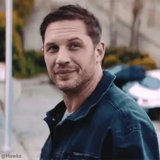 🙂 Tom Hardy актер, мужчина, знаменитость, портрет whatsapp sticker
