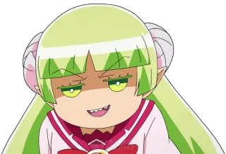 😏 anime, cartoon, devil, demon, cute, chibi, character, sticker telegram sticker