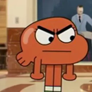😠 Darwin Watterson The Amazing World of Gumball Kartun, Marah, Darwin, Gumball, Animasi, Acara TV whatsapp sticker