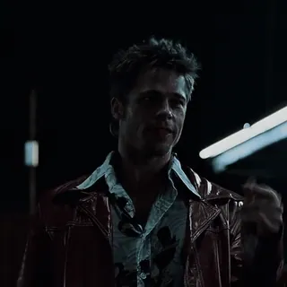😁 Tyler Durden Fight Club fight club, tyler durden, brad pitt, gewalt, mittelfinger, film, kämpfen whatsapp sticker