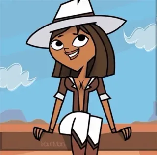 🤠 Courtney Total Drama Мультфильм, Total Drama, Персонаж, Анимация, Вестерн telegram sticker
