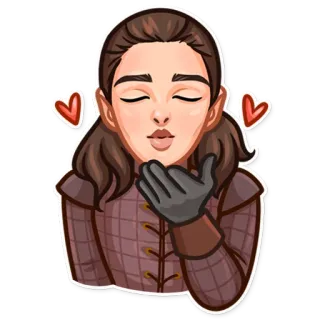 Arya Stark telegram stickers