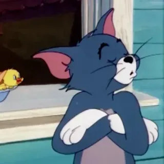 😒 Tom Cat Tom and Jerry Tom e Jerry, cartone animato, gatto, personaggio, cartone animato classico, animazione whatsapp sticker
