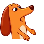 🙄 개, 만화, 슬픈, 애완 동물, 귀여운, 동물 telegram sticker
