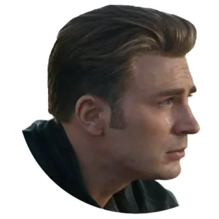 😭 Steve Rogers Avengers crying, sad, upset, Captain America, Steve Rogers, movie scene telegram sticker
