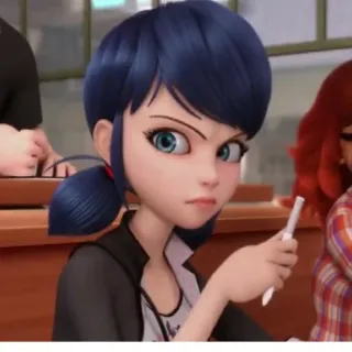 😑 Marinette Dupain-Cheng Miraculous: Tales of Ladybug & Cat Noir Dibujos animados, Marinette, Ladybug, Miraculous Ladybug telegram sticker